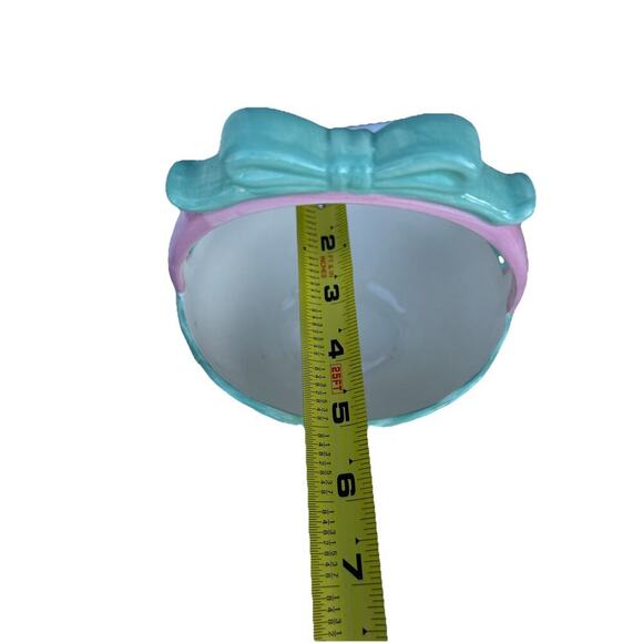 Lot of 3 Ceramic Easter Candy Dishes 2 Baskets and 1 Jelly Bean Lid Dish Bundle - Picture 10 of 16